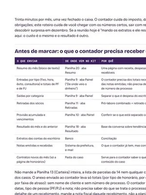 Roteiro da reunião com o contador